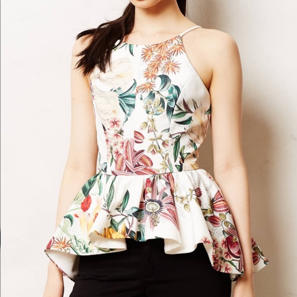Cameo (C/MEO) Dahlia Peplum Top